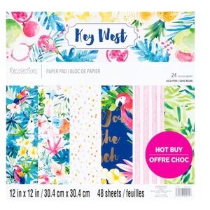 Recollections Key West 12” x 12” Paper Pad - 48 Sheets